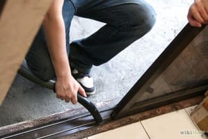Cleaning Sliding Glass Door Tracks